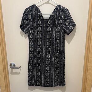 Elegant Black Floral Dress